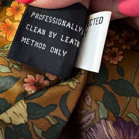 90s Hunt Club Suede Leather Bomber Jacket Women's Med Purple Boho Retro Western - Picture 8 of 10